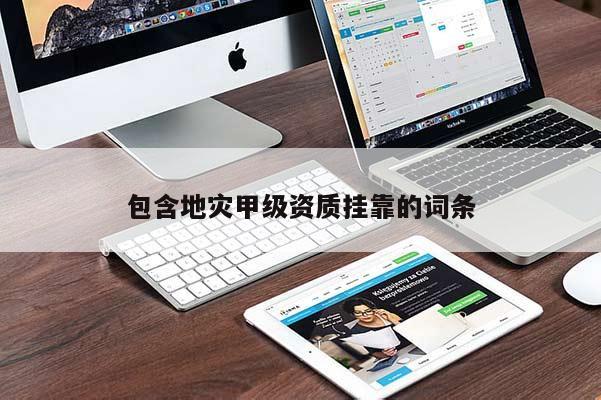 包含地災甲級資質掛靠的詞條
