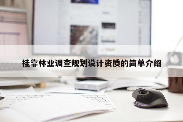 掛靠林業(yè)調(diào)查規(guī)劃設(shè)計資質(zhì)的簡單介紹