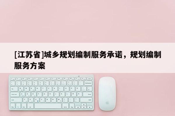 [江蘇省]城鄉規劃編制服務承諾，規劃編制服務方案