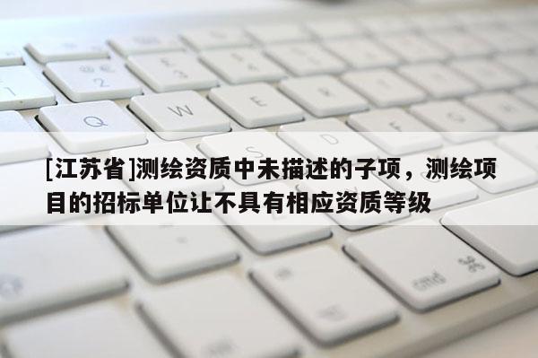 [江蘇省]測繪資質中未描述的子項，測繪項目的招標單位讓不具有相應資質等級