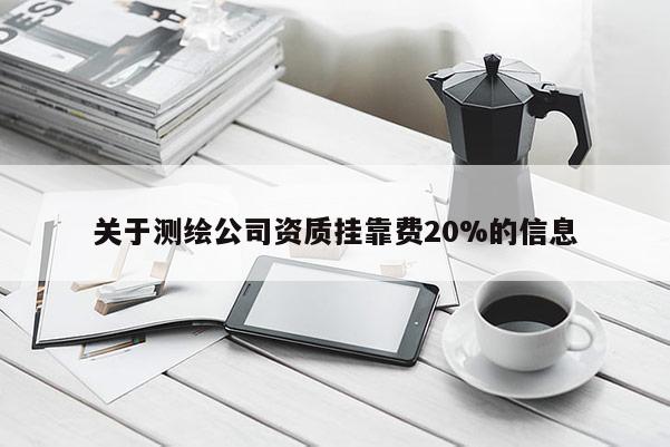 關于測繪公司資質掛靠費20%的信息