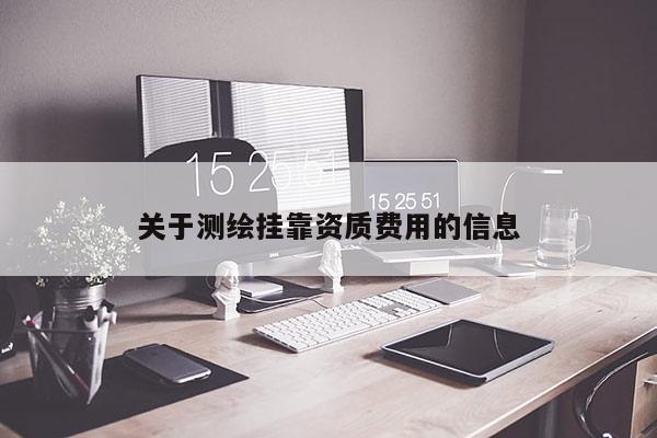 關于測繪掛靠資質費用的信息