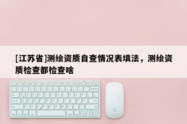 [江蘇省]測繪資質自查情況表填法，測繪資質檢查都檢查啥